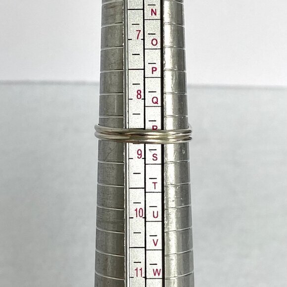 Sterling Silver 925 Round Pink Rose Quartz Cabochon Split Shank Ring Size 8.5 - Picture 10 of 16